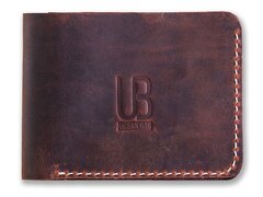 Portofel handmade din piele naturala URBAN BAG Concept 2 PLUS – Maro Inchis